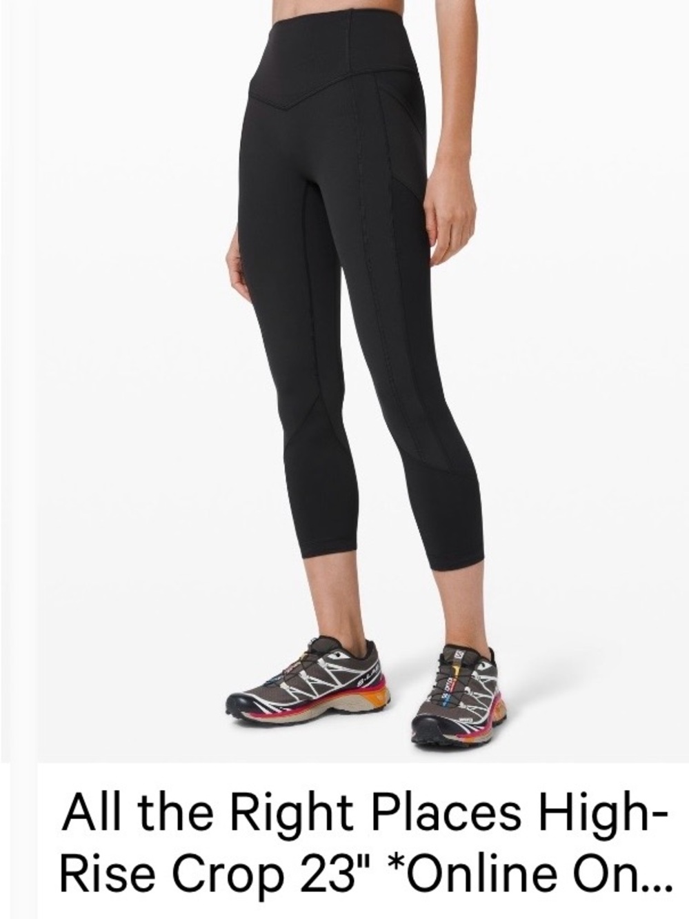 lululemon athletica All the Right Places High-Rise Crop Leggings - Black